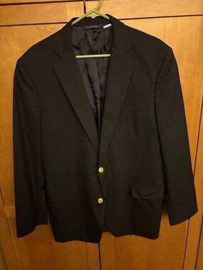 Brooks Brothers 1818 Madison Fit Navy Wool Blazer 44R